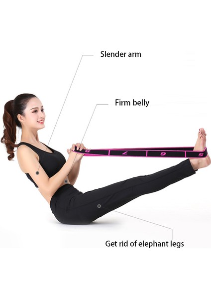 Sarı Stil Yoga Çekme Kayışı Kemer Polyester Lateks Elastik Latin Dansı Germe Bandı Döngü Yoga Pilates Gym Fitness Egzersiz Direnç Bantları (Yurt Dışından) indirimleri