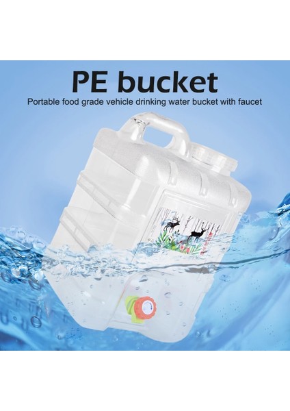 10L Tarzı Taşınabilir Araba Sürüş Su Deposu Konteyner 10L 15L Musluk ile Taşınabilir Su Konteyner 2 Kamp Yürüyüş Sürüş Için Kolları (Yurt Dışından) fırsatları