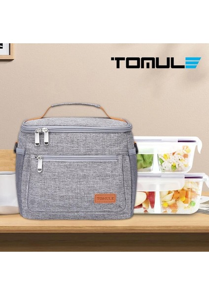 TML-L003-03 Stili Tomule Isı Yalıtımlı Öğle Yemeği Çantası Taşınabilir Soğutucu Çanta 9l Bento Gıda Saklama Torbaları Seyahat Gıda Omuz Öğle Yemeği Kutusu Tote (Yurt Dışından) modelleri