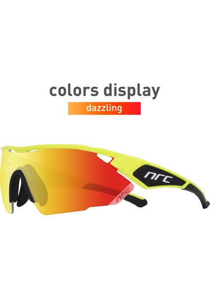 No.6 Tarzı No.8 Boyutu Nrc Full Kırmızı Lens TR90 Spor Bisiklet Gözlükleri Erkekler Mtb Dağ Yol Bisikleti Bisiklet Gözlük Güneş Gözlüğü Gözlük Gafas Ciclismo (Yurt Dışından)