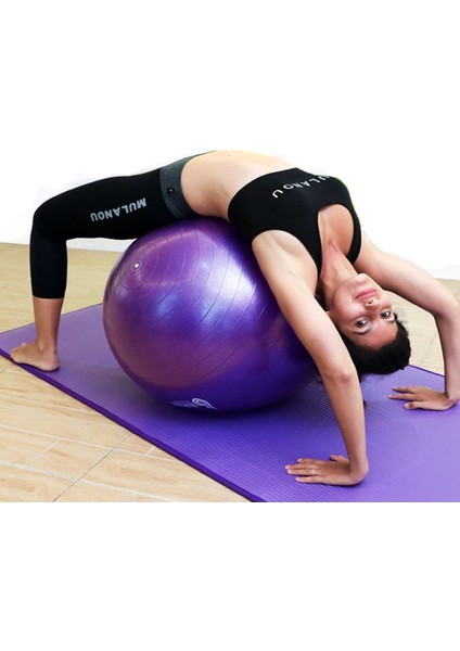 65CM Mor Tarzı Yoga Topu 75CM Fitness Topu Pilates Egzersiz Home Gym Yoga Egzersiz Kadın Eğitim Ekipmanları Denge Topları Мяч Для Фитнеса (Yurt Dışından)