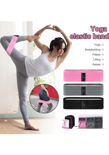 Siyah Stil Direnç Bantları Ganimet Bandı Seti Spor Ekipmanları Egzersiz Yoga Sporları Fitness Kalça Eğitimi Için Elastik Elast Kalça Bandı (Yurt Dışından) fiyatları