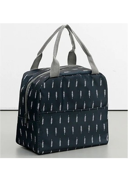 Yaprak Stili Ortable Lunch Bag Insulated Container Reusable Outdoor Travel Bag Thermal School Lunch Box Collapsible Tote Bag (Yurt Dışından)