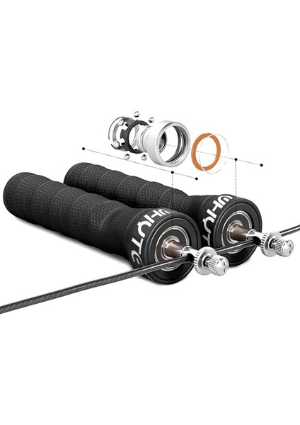 Pk Stili Atlama Ipi Atlama Hızı ve Ağırlıklı Atlama Ipleri Ekstra Hızlı Kablolu Bilyalı Rulmanlar Çift Altı Için Kaymaz Sap (Yurt Dışından) fırsatları