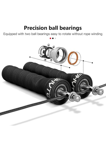 Sarı Stil Hız Atlama Ipi Crossfit Rulman Ip Atlama Ipleri Ağırlıklı Atlama Fitness Tüketim Egzersizi Kaymaz Kolları Ayarlanabilir Tel (Yurt Dışından) indirimleri