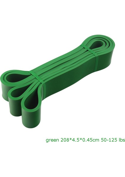 Yeşil Stil Direnç Bandı 208CM Fitness Lastik Bantlar Pilates Yoga Atletik Döngü Genişletici Egzersiz Egzersiz Spor Ekipmanları Elastik Bantlar (Yurt Dışından)