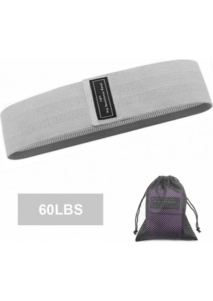 B-Gri 60 Lbs Stili Unisex Kalça Bandı Lbs Kalça Daire Döngü Direnç Bandı Bacaklar Için Egzersiz Egzersizi Uyluk Glute Popo Çömelme Bandı Kaymaz Tasarım (Yurt Dışından)