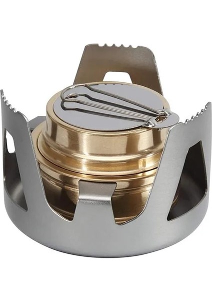 Siyah Soba Tarzı Taşınabilir Mini Alkollü Soba Brülörü Açık Ultralight Pirinç Kamp Pişirme Ocağı Açık Kamp Sırt Çantasıyla Seyahat Turist Brülörü (Yurt Dışından) fırsatları