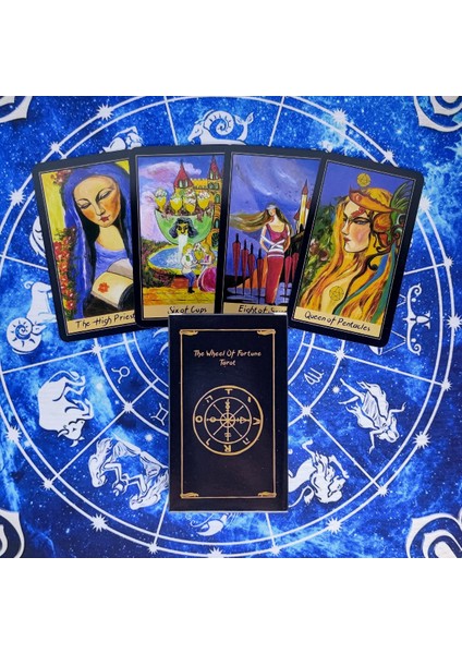 78 Adet TX296 Tarzı Yeni Çarkıfelek Tarot Kartları Kehanet Güverte Eğlence Partileri Masa Oyunu Destek Kutusu (Yurt Dışından) fiyatları