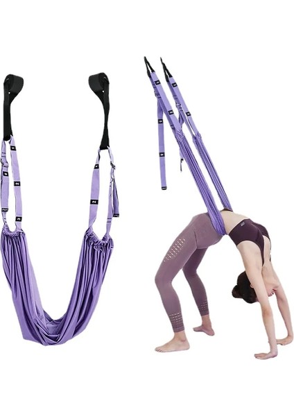 Renk 1 Tarzı Yoga Hava Hamak Kadın Salıncak Ayarlanabilir Hava Yoga Kayışı Asılı Hamak Elastik Streç Amut Halat Eğitim Cihazı (Yurt Dışından) fiyatları