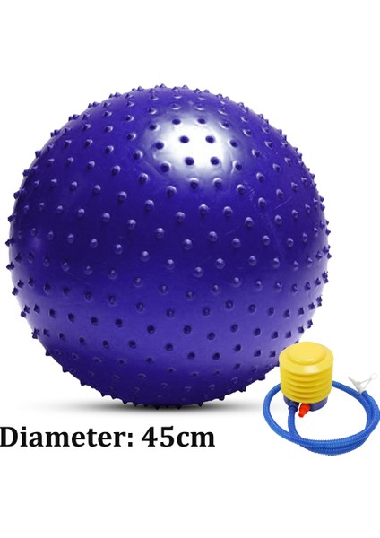 45CM-MOR Tarzı 45CM Mmm Dikenli Masaj Topu Spor Yoga Topları Noktası Fitness Salonu Dengesi Fitball Egzersiz Pilates Egzersizi (Yurt Dışından)