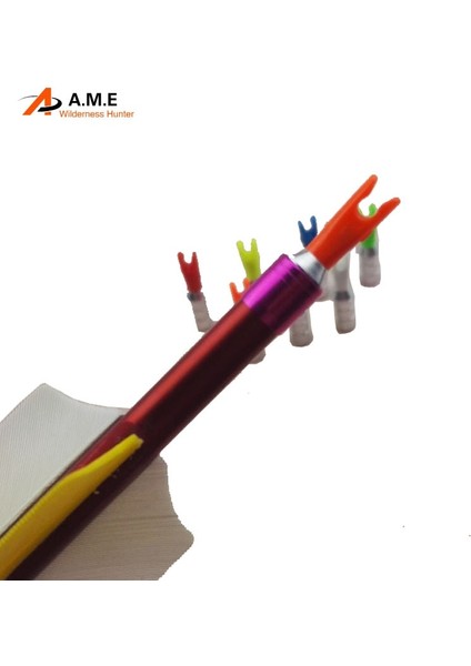 Sarı Stil 12SETLOT Alüminyum Ok Pimi ve Plast Nock Id Karbon Fiberglas Ok Mili Okçuluk Ok Aksesuarları (Yurt Dışından)