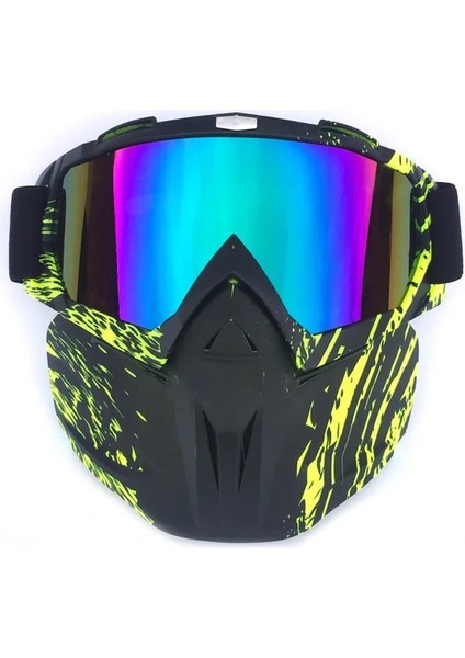 No.15 Tarzı Sıcak Motokros Güneş Gözlüğü Binme Kayak Snowboard Kar Araci Gözlük Maske Kar Kış Kayak Anti-Uv Su Geçirmez Gözlük (Yurt Dışından)