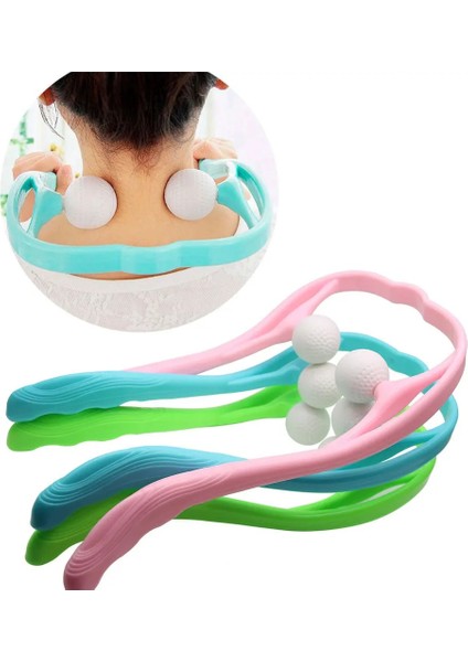 Mavi Bir Stil Plastik Basınç Noktası Terapi Boyun Massageador Massagem Boyun Omuz Tetik Noktası Için El Makaralı Boyun Masajı Rahatlatmak (Yurt Dışından)