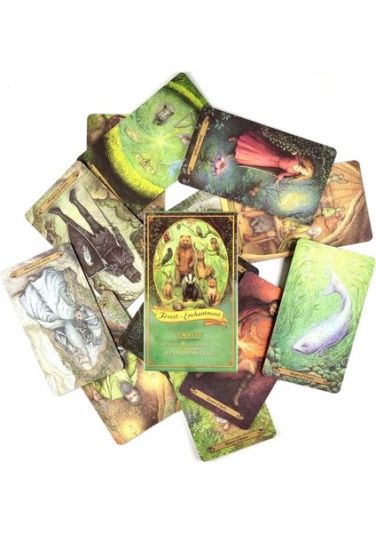 Büyücüler Ormanı Tarzı Yeni Yüksek Li Morgan Greer Tarot Kartları Fal Rehberliği Arkadaş Oyunu Için Pdf Rehberi ile Kehanet Güverte Tahta Oyunu Anlatıyor (Yurt Dışından)