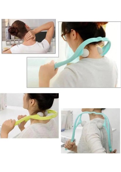 Mavi Bir Stil Plastik Basınç Noktası Terapi Boyun Massageador Massagem Boyun Omuz Tetik Noktası Için El Makaralı Boyun Masajı Rahatlatmak (Yurt Dışından)