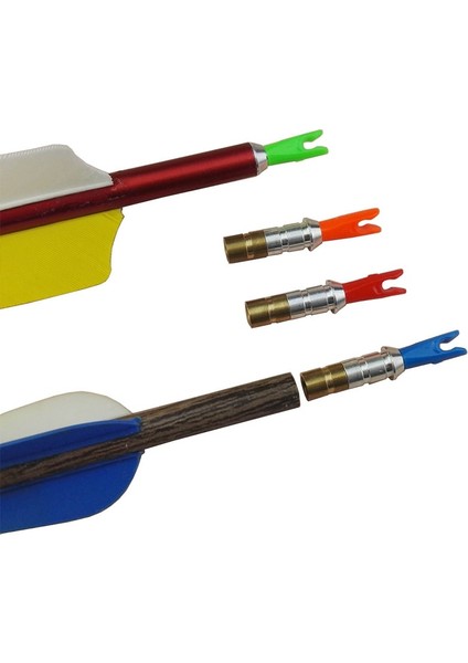12PCS ve 12PCS100GR Tarzı Adet Id Ok Nock Pimi ve Tahıl Dart Ağırlığı Ek Hızlandırıcı Aletler Adaptörü Avcılık Bileşik Olimpik Yay (Yurt Dışından)