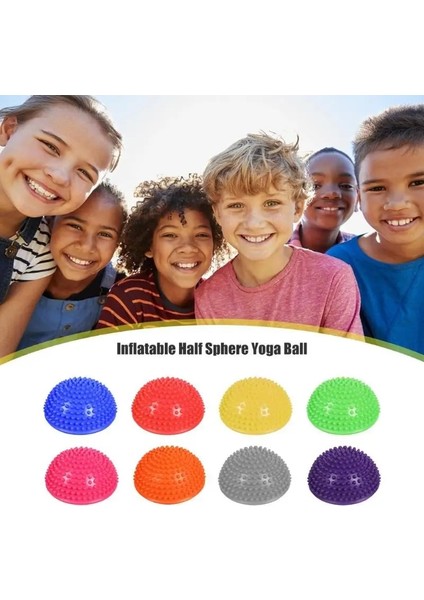 Mor Tarzı Yoga Topu Sabitleyici Denge Antrenörü Yarım Küre Basamak Taşları Dikenli Masaj Topu Yoga Yarım Topu Duyu Bütünleme Topu (Yurt Dışından) indirimleri
