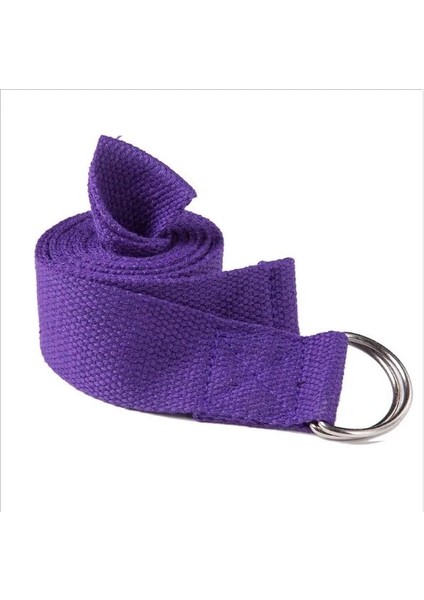 Mor Tarzı Yoga Elastik Kayış Çok Renkli D-Halka Kemer Yoga Kemeri Fitness Egzersiz Salonu Halat Figürü Bel Bacak Direnci Fitness Bantları (Yurt Dışından)