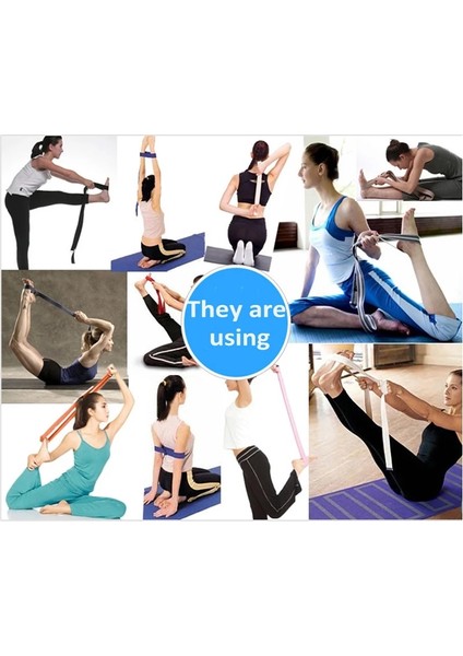 Mor Tarzı Yoga Elastik Kayış Çok Renkli D-Halka Kemer Yoga Kemeri Fitness Egzersiz Salonu Halat Figürü Bel Bacak Direnci Fitness Bantları (Yurt Dışından) fiyatları