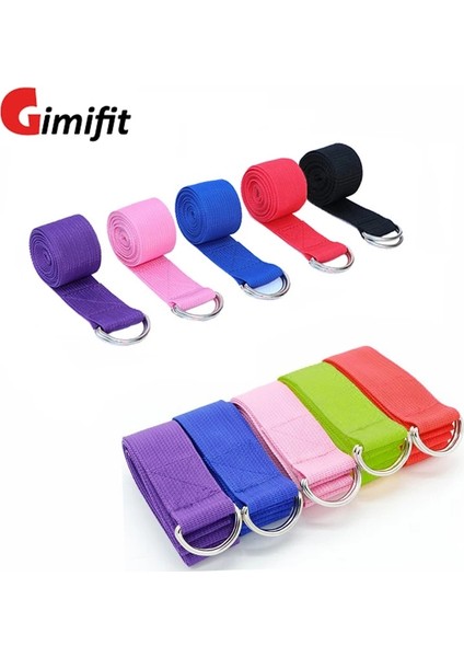 Mor Tarzı Yoga Elastik Kayış Çok Renkli D-Halka Kemer Yoga Kemeri Fitness Egzersiz Salonu Halat Figürü Bel Bacak Direnci Fitness Bantları (Yurt Dışından) modelleri