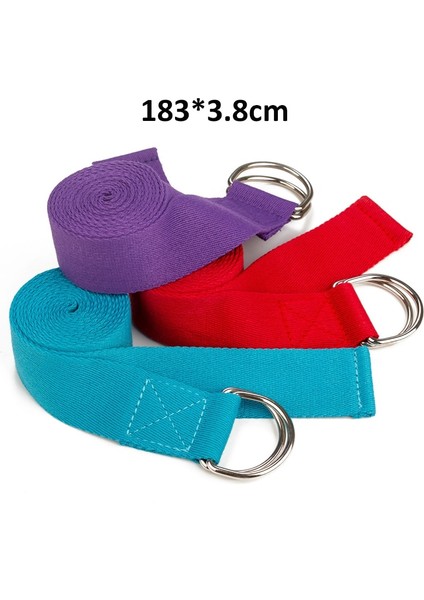 Mor Tarzı Yoga Elastik Kayış Çok Renkli D-Halka Kemer Yoga Kemeri Fitness Egzersiz Salonu Halat Figürü Bel Bacak Direnci Fitness Bantları (Yurt Dışından) fırsatları