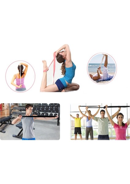 Mor Tarzı Yoga Elastik Kayış Çok Renkli D-Halka Kemer Yoga Kemeri Fitness Egzersiz Salonu Halat Figürü Bel Bacak Direnci Fitness Bantları (Yurt Dışından) indirimleri