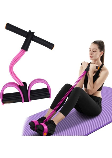 Mor Tarzı Elastik Gerginlik Halatı 6 Tüp Çektirme Pedalı Fitness Oturmak Çekme Halatı Lateks Direnç Bantları Ev Spor Salonu Spor Eğitim Ekipmanları (Yurt Dışından) fiyatları