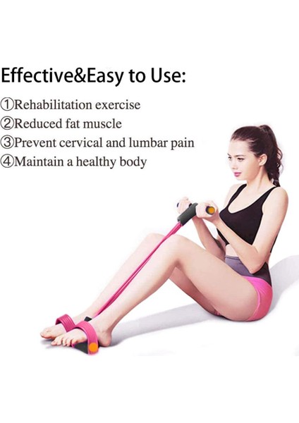 Mor Tarzı Elastik Gerginlik Halatı 6 Tüp Çektirme Pedalı Fitness Oturmak Çekme Halatı Lateks Direnç Bantları Ev Spor Salonu Spor Eğitim Ekipmanları (Yurt Dışından) indirimleri
