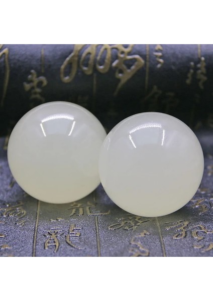 Natural Ice Seed Jade Fitness Ball Jade Health Care Massage Hand Piece To The Elder Ball Play (Yurt Dışından)