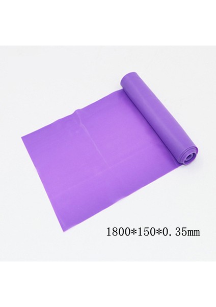 Mor 1800 Tarzı Yoga Pilates Streç Direnç Bandı Egzersiz Fitness Bandı Eğitim Elastik Egzersiz Fitness RUBBE*150CM Doğal Kauçuk (Yurt Dışından)