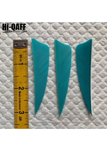 Göl Mavisi Tarzı Hi-Q 3 Inç Doğal Hindi Tüyleri Kalkan Kesim Okçuluk Fletches Tüy Ok Fletching 3'' Kanatlar (Yurt Dışından)