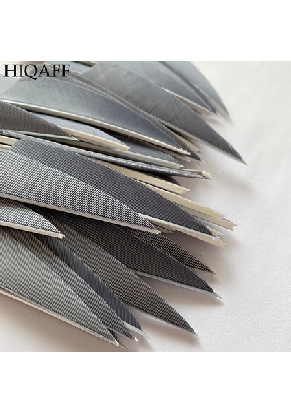 Göl Mavisi Tarzı Hi-Q 3 Inç Doğal Hindi Tüyleri Kalkan Kesim Okçuluk Fletches Tüy Ok Fletching 3'' Kanatlar (Yurt Dışından)