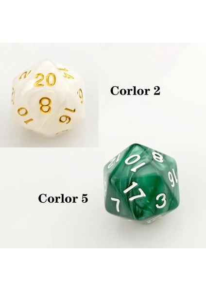 1 Adet Renk 1 Stil Rollooo Zar Inci Zar Zengin Renkler D20 Rpg D&d Oyunları Için Zar (Yurt Dışından) fırsatları