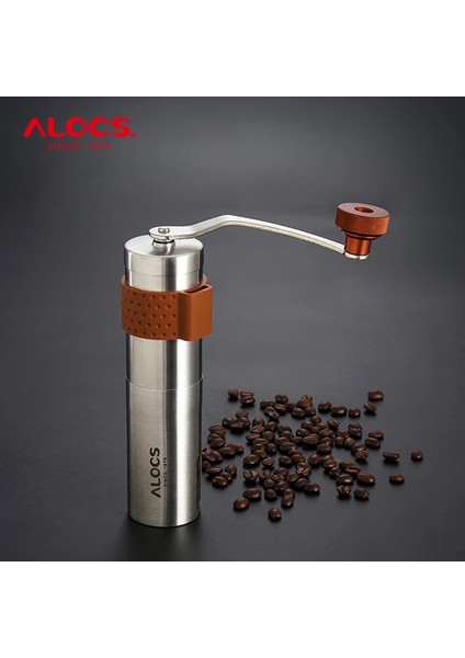 Alocs CW-K17 Seyahat Kılavuzu Kahve Değirmeni Makinesi Konik Çapak Değirmeni Ayarlanabilir Ayarlı Taşınabilir El Krank Kahve Değirmeni (Yurt Dışından)