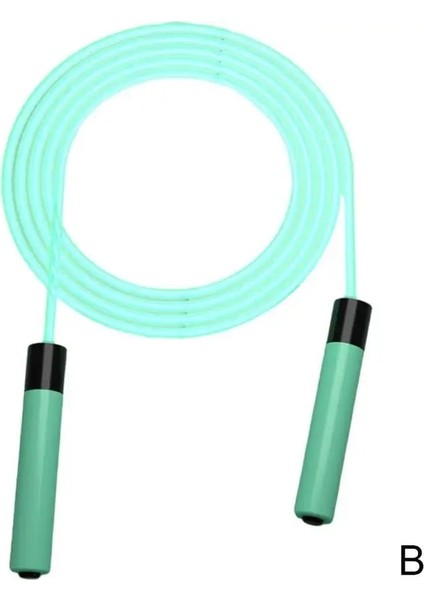 Yeşil Stil 2.8 M Ayarlanabilir Gece Parlayan Ip Atlama Ipi Aydınlık Yukarı Spor Halatlar Malzemeleri Açık Eğitim Atlama Işığı LED Fitness Egzersiz J6U3 (Yurt Dışından)