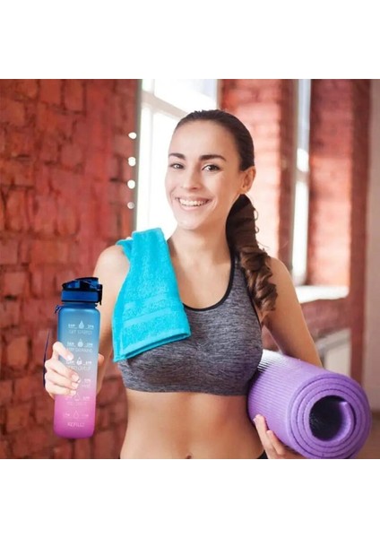 No.10 Tarzı L Taşınabilir Sızdırmaz Bardak Şişe Spor Plastik Bardak Bpa Şişe Uzay Fincan Tırmanma Kamp Su Şişesi ile Zaman Işaretleyici (Yurt Dışından) indirimleri