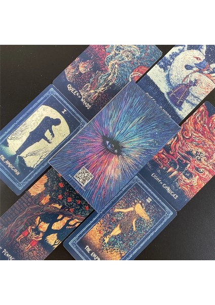 TT39 Tarzı Prisma Visions Tarot Kartları Light Visions Altıncı Baskısı Tarot Destesi Rehberli Kart Oyunu Kartları Cosma Kehaneti (Yurt Dışından) indirimleri