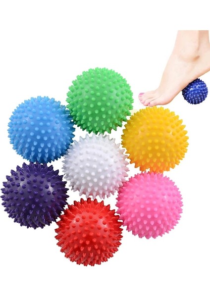 Sarı 9cm Tarzı 7.cm Pvc Dikenli Masaj Topları Rulo Dayanıklı Yoga Fitness Topu Kas Fasya Tetik Noktası Relax El Ayak Egzersiz Topu Relax (Yurt Dışından) fiyatları