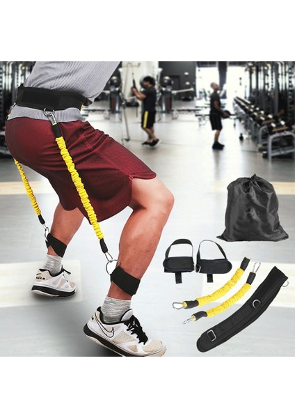Mavi Stil Fitness Sıçrama Eğitmeni Ip Direnç Bandı Basketbol Tenis Koşma Zıplama Bacak Gücü Çeviklik Antrenman Kayış Ekipmanı (Yurt Dışından) fırsatları