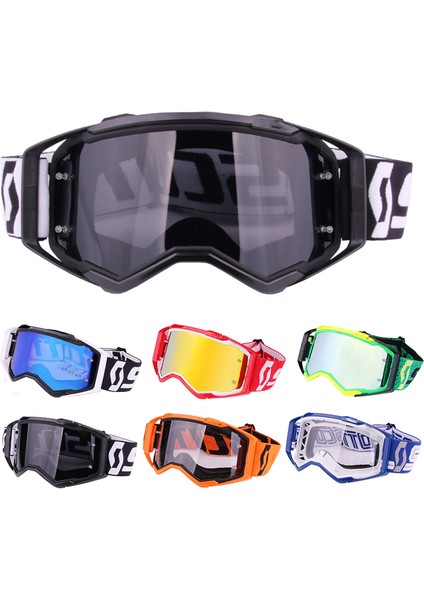 No.16 Tarzı Scott Motokros Gözlükleri Yokuş Aşağı Off Road Gözlükleri Toz Geçirmez Çapraz Mtb Gözlükleri Bisiklet Gözlükleri Mx Motosiklet Gözlüğü (Yurt Dışından)