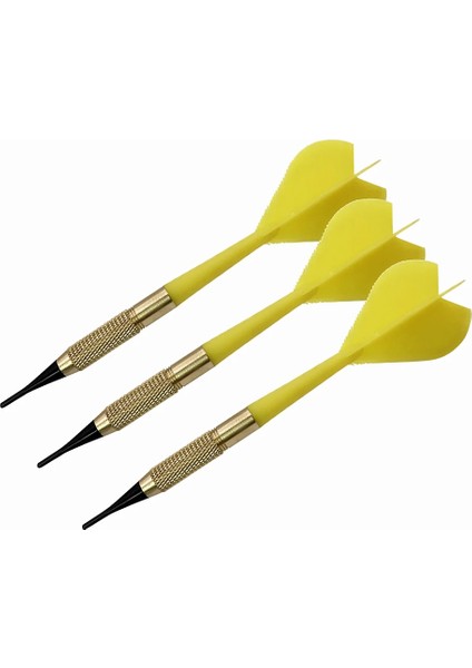 3 Adet 14G Sarı Stil Cavalier Profesyonel Dart 9gg Yumuşak Dart Elektronik Yumuşak Uçlu Dardos Profesyonel Dart Tahtası Oyunu Için (Yurt Dışından)
