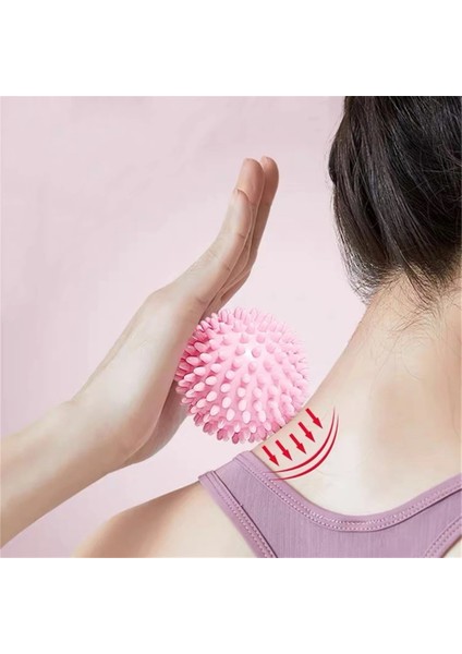 Mavi Stil Kirpi Topu Pvc Çivili Masaj Topu Tetik Noktası Egzersiz Fitness Ayak Ağrısını Rahatlatmak Plantar Fasiit Fitness Topu (Yurt Dışından)