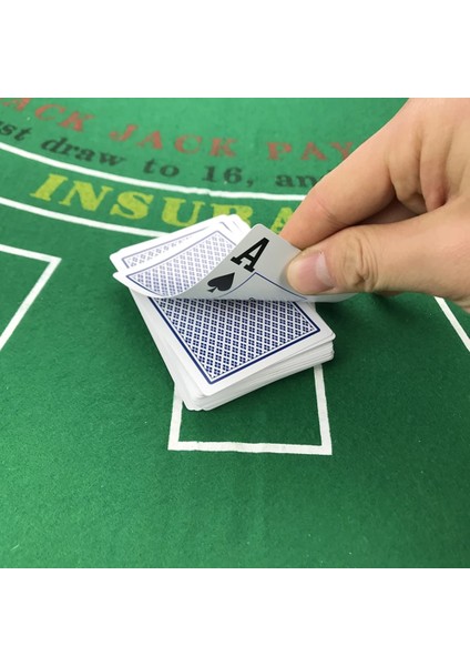 1 Mavi Stil Su Geçirmez Oker Plastik Iskambil Kartları Sıcak Üst Sınıf Texas Hold'em Bakara Buzlanma Büyük Sayı 63*88MM Masa Oyunları (Yurt Dışından) indirimleri