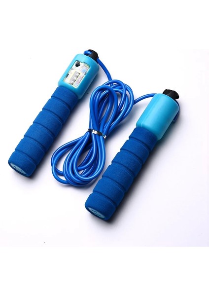 Yeşil Stil Sayaçlı Ipler Spor Fitness Ayarlanabilir Hızlı Hızlı Sayma Ip Atlama Ipi Atlama Teli B99 (Yurt Dışından)