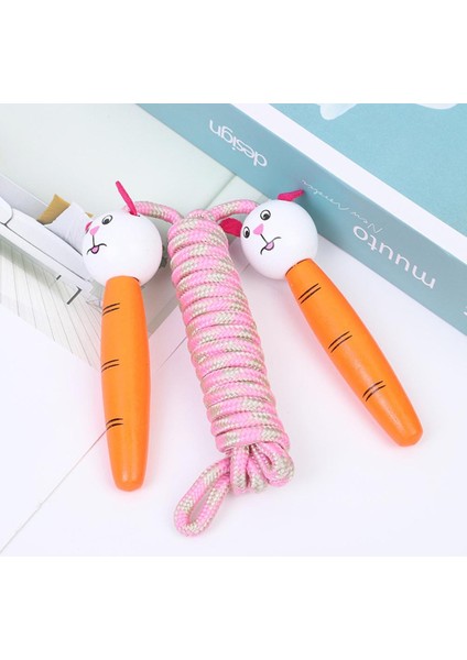 Kırmızı Stil Ahşap Saplı 6.6ft Ip Atlama Çocuklar Örgülü Dolaşmayan Kablo Eğlence ve Fitness Için Ip Atlama Egzersizi Atlama Ipi Çocuklar (Yurt Dışından) modelleri