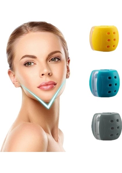 Yeşil 40LBS Stili Lbs Yeni Gıda Sınıfı Silikon Jawline Fitness Topu Yüz Çene Eğitmeni Yüz Isırması Kas Çiğneme Cihazı Boyun Mandibular Egzersiz Cihazı (Yurt Dışından) fiyatları