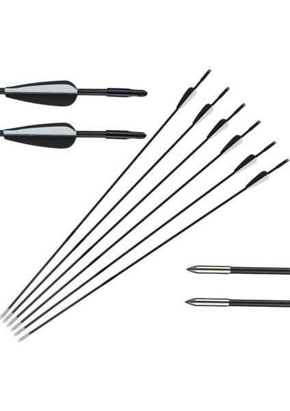 6 Adet Tarzı Huntingdoor Yay ve Oklar Cam Elyaf Ok Id 6mm Omurga 750 Hakkında Avcılık Okçuluk Atış Pratiğini Öğrenir (Yurt Dışından) fırsatları