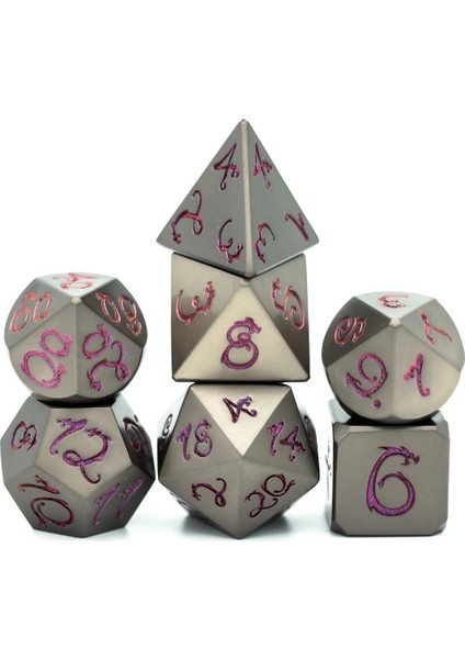 Kırmızı Sayılar Stili Cusdie Guncolor Metal D&d Zar, Dragon Yazı Tipi, Dnd Zar, Çokyüzlü Zar Seti, Rol Yapma Oyunu Için Mtg Pathfinder (Yurt Dışından) modelleri