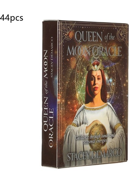 Ayın Kraliçesi Tarzı Ay Kraliçesi Oracle Kartı Tam Ingiliz Parti Masa Oyunu 44 Kart Deste Tarot Astroloji Kehanet Kader Kartları (Yurt Dışından)